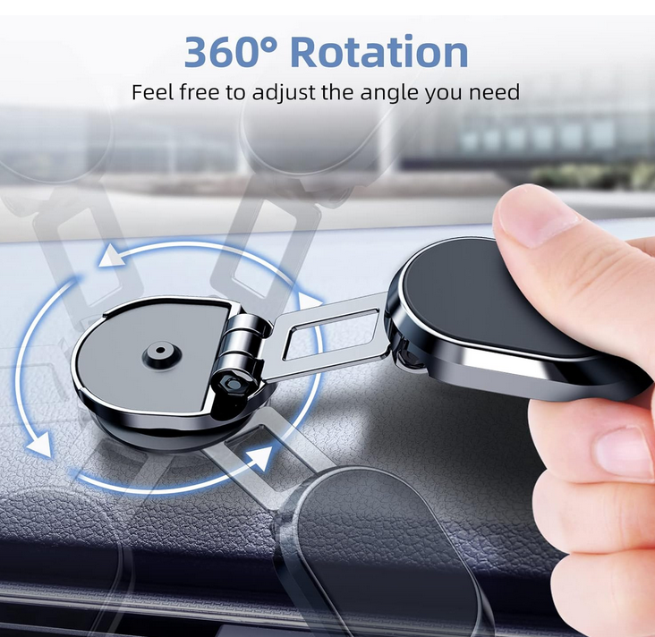 360° Rotatable Foldable Magnetic Car Phone Holder.