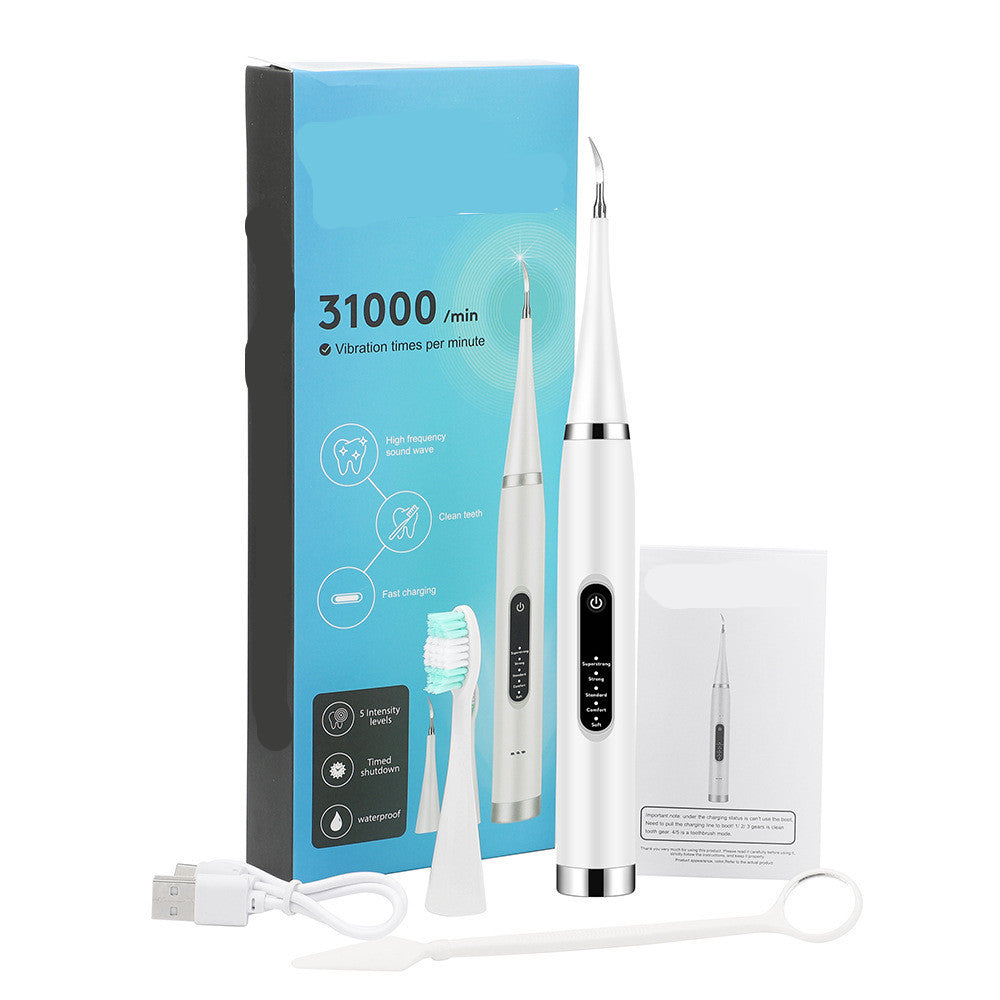 5 Speed Electric Dental Cleaner White USB