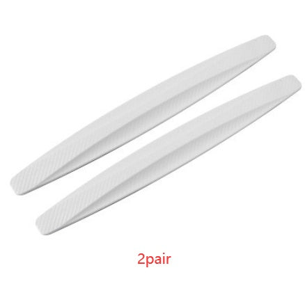 Car Bumper Protector Strip Guard Corner Protection Strips Scratch Protector Crash Blade Anti-collision Auto Accessories White 2 pairs