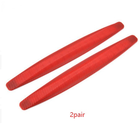 Car Bumper Protector Strip Guard Corner Protection Strips Scratch Protector Crash Blade Anti-collision Auto Accessories Red 2 pairs