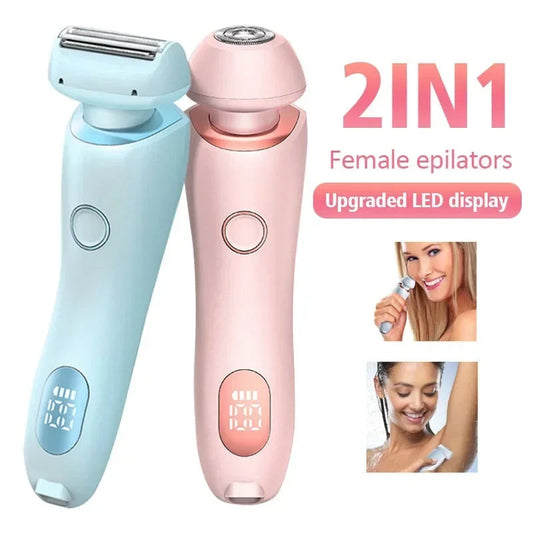 Car Mini Portable Electric Smart 2in 1 Wireless Digital Inflator Hair Removal Epilator USB Rechargeable Trimmer Women Body