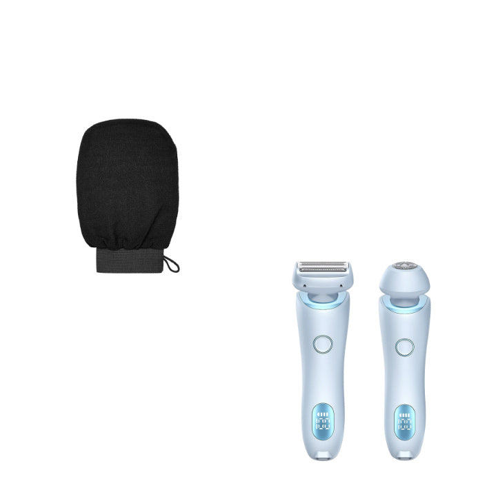 Car Mini Portable Electric Smart 2in 1 Wireless Digital Inflator Hair Removal Epilator USB Rechargeable Trimmer Women Body Blue Set USB