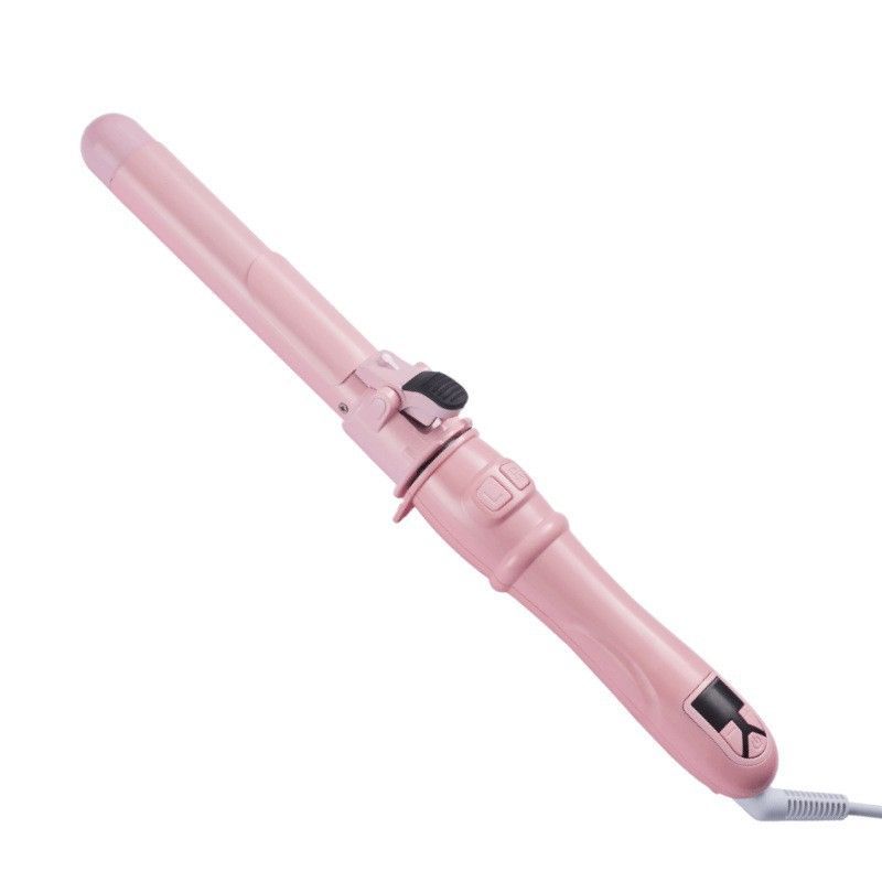 LCD Temperature Controlled Automatic Hair Curler Pink