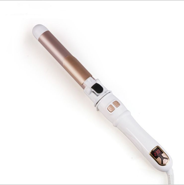 LCD Temperature Controlled Automatic Hair Curler White