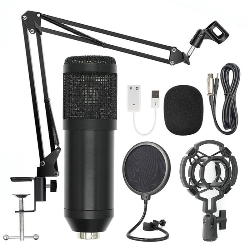 Net microphone stand set Full black