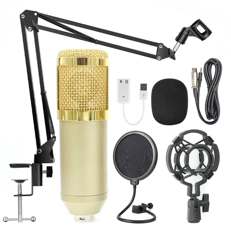 Net microphone stand set Gold