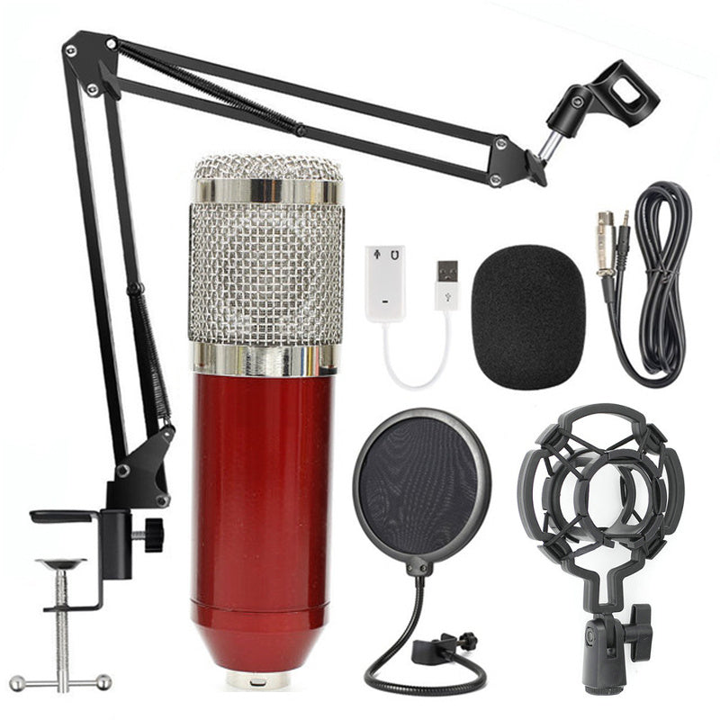 Net microphone stand set Red