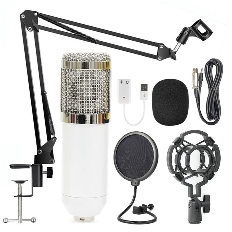 Net microphone stand set White