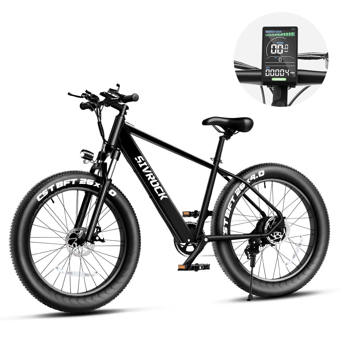 The SIVROCK Electric Bike Professional For Adults Mountain Bicycle, 1000W Motor 48V 15Ah Black