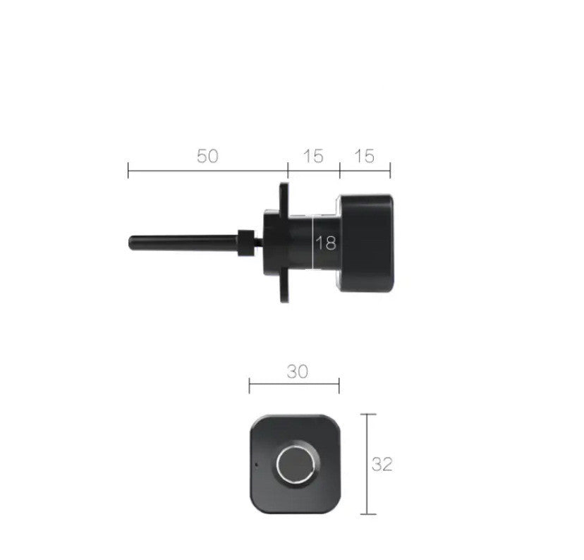 Wave Star Triple Fingerprint Lock Changing Safety Lock